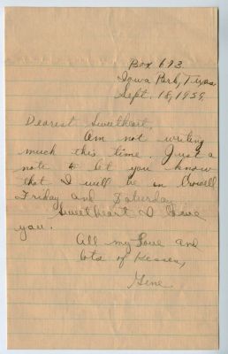 1929 - Love Letter part 8
