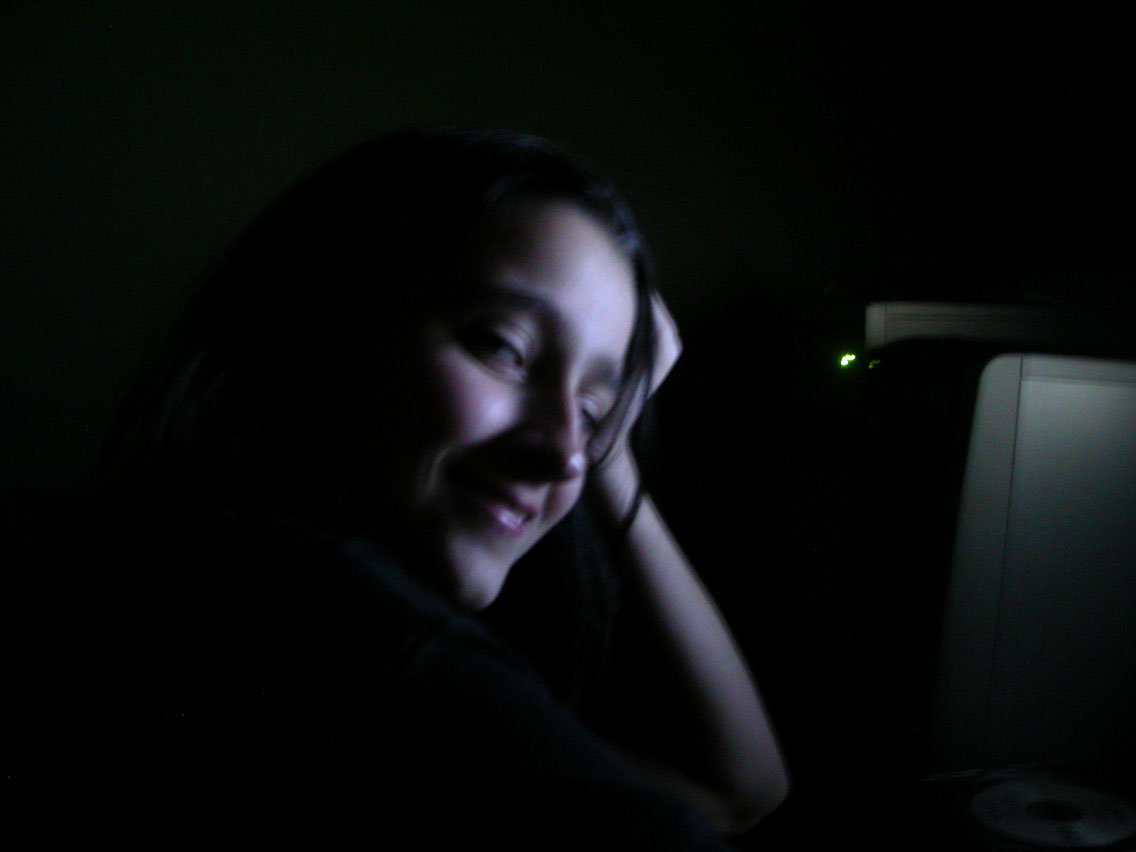 28 - 11/23 - Lizzy at Computer