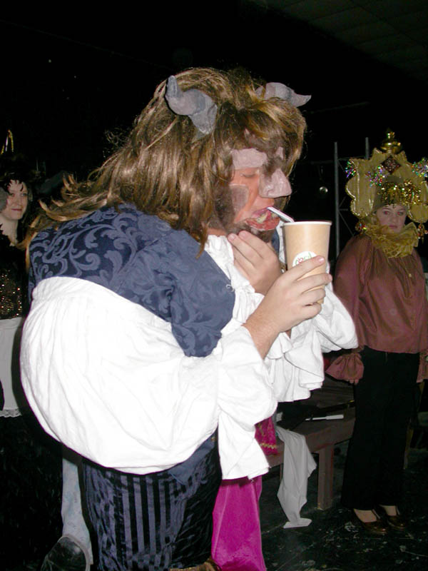 03 - Beast Drinking Coffee